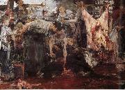 Nikolay Fechin Slaughterhouse oil on canvas
